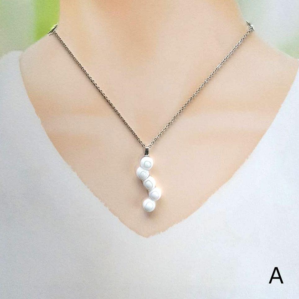 【ベネチアンガラス】白い稲妻ペンダント・選択可 | 4枚目