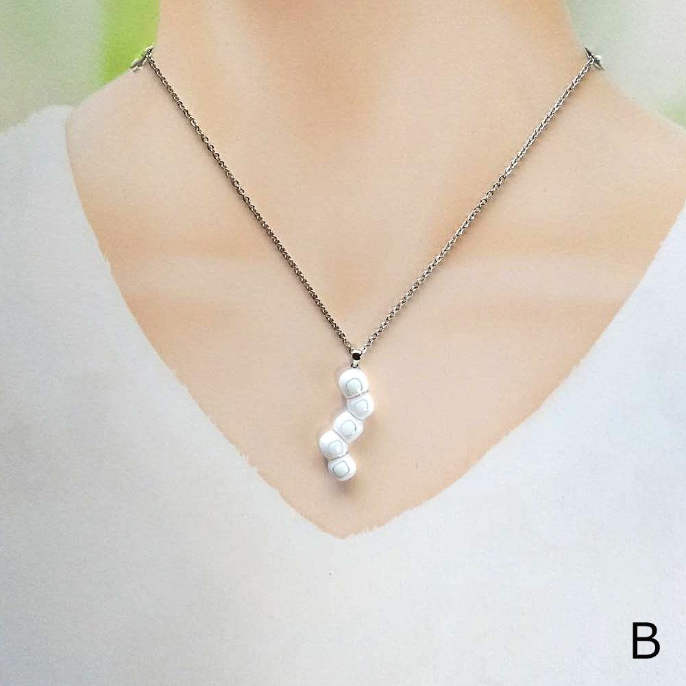 【ベネチアンガラス】白い稲妻ペンダント・選択可 | 5枚目